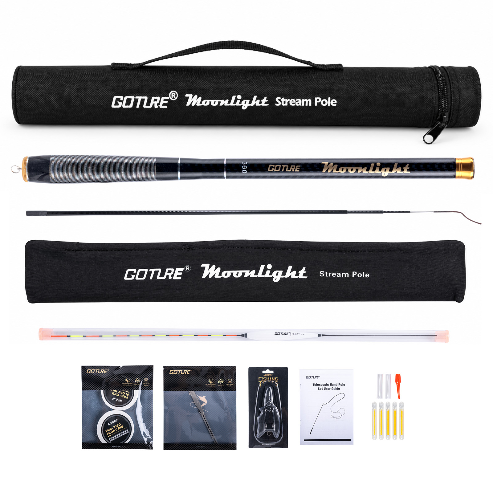 Fishing Equipment Bag - Conjunto de Vara de Pesca Telescópica