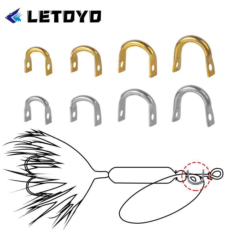 Ice Fishing Tip Up - Letoyo 100 peças de presilhas dobradas
